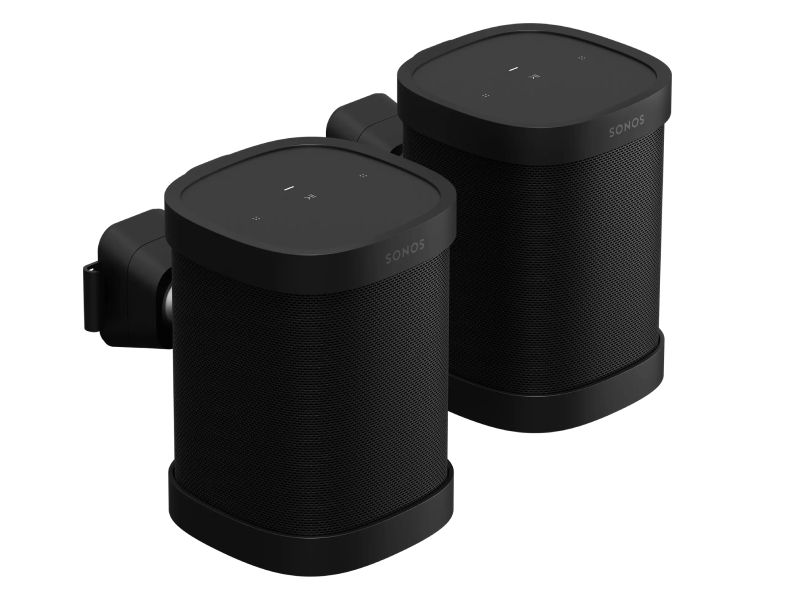Sonos Sonos One Wall Mount (Pair) (B) Wall Mount For One in Black