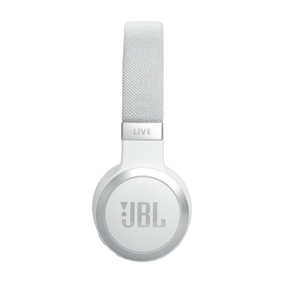 JBL Live 670NC Wireless True Adaptive Noise Cancelling On-Ear Headphones in White - JBLLIVE670NCWHTAM