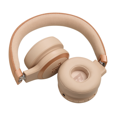 JBL Live 670NC Wireless True Adaptive Noise Cancelling On-Ear Headphones in Sandstone - JBLLIVE670NCSATAM