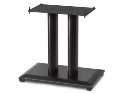 Sanus 18" Natural Series Wood Pillar Speaker Stand in Black (Single) - NFC18b