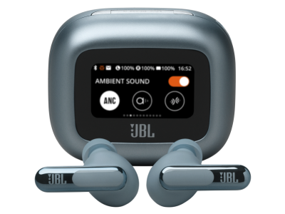 JBL Live Beam 3 True Wireless Noise-Cancelling Earbuds in Blue - JBLLIVEBEAM3BLUAM