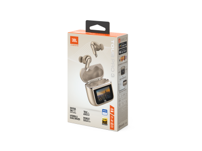 JBL Tour Pro 3 True Wireless Noise Cancelling Earbuds with Smart Charging Case in Latte - JBLTOURPRO3LTTAM