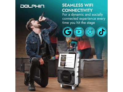 Dolphin Karaoke Speaker with Touchscreen Smart Tablet - KB-85R