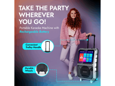 Dolphin Karaoke Speaker with Touchscreen Smart Tablet - KB-85R